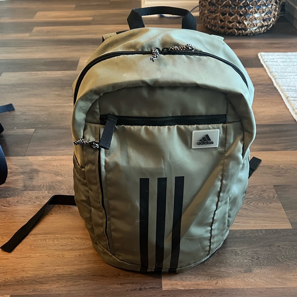 Adidas Green Men's Backpack with Black Accents